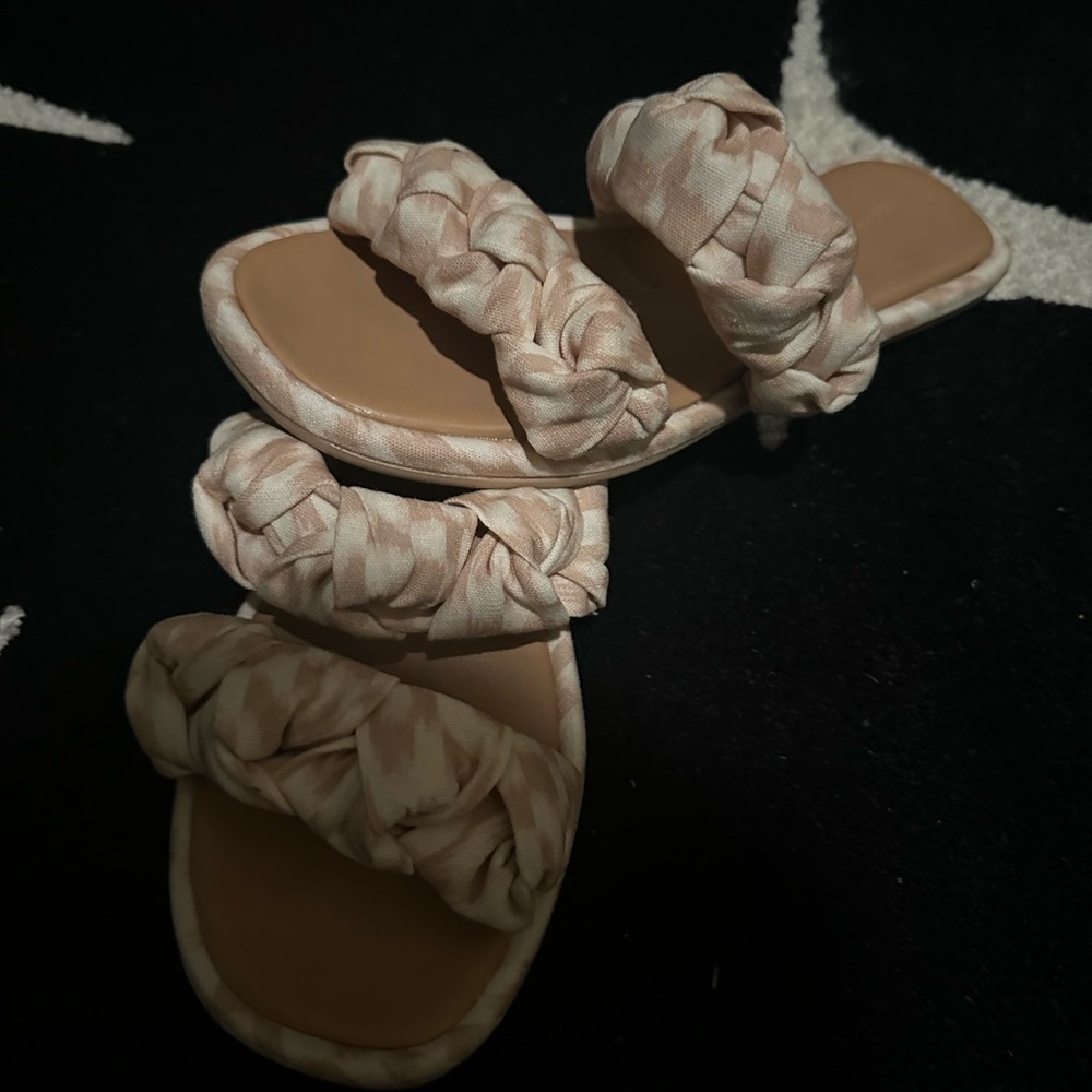 Tan and white Women's Sandals